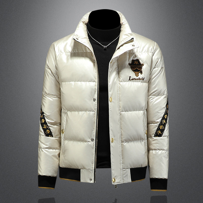 Y9853P3352025高端冬季90%白鸭绒绣花立领羽绒服空365，男装羽绒服，钱塘6016-1(原3019)