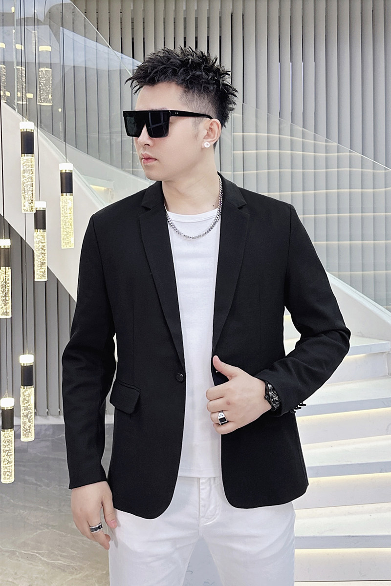 2026年新款高端纯色休闲小西装钱塘3019X6709P155真模,男装西服套装,钱塘6016-1(原3019)