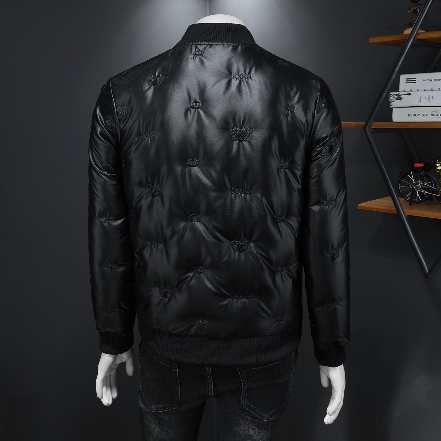 Y9815P2902025高端冬季90%白鸭绒暗花亮面羽绒服假模335，男装羽绒服，钱塘6016-1(原3019)