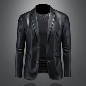 2026年新款男士修身PU西装大码西服 钱塘3019 X6728 P160 镂空，男装西服，钱塘6016-1(原3019)