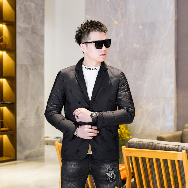 Y9590P2952024高端冬季90%白鸭绒刺绣西装领羽绒服真模405,男装羽绒服,钱塘6016-1(原3019)