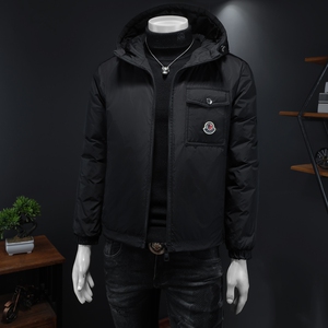 Y9589 P320 2024高端冬季90%白鸭绒连帽羽绒服  假模 355图片