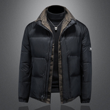 Y061P3402024高端冬季90%白鸭绒亮面立领羽绒服绿色镂空，男装羽绒服，钱塘6016-1(原3019)