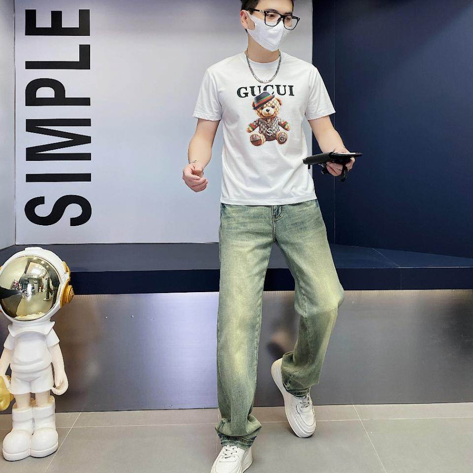 2025年新款短袖T恤钱塘3019TX3003P75真模，男装T恤，钱塘6016-1(原3019)