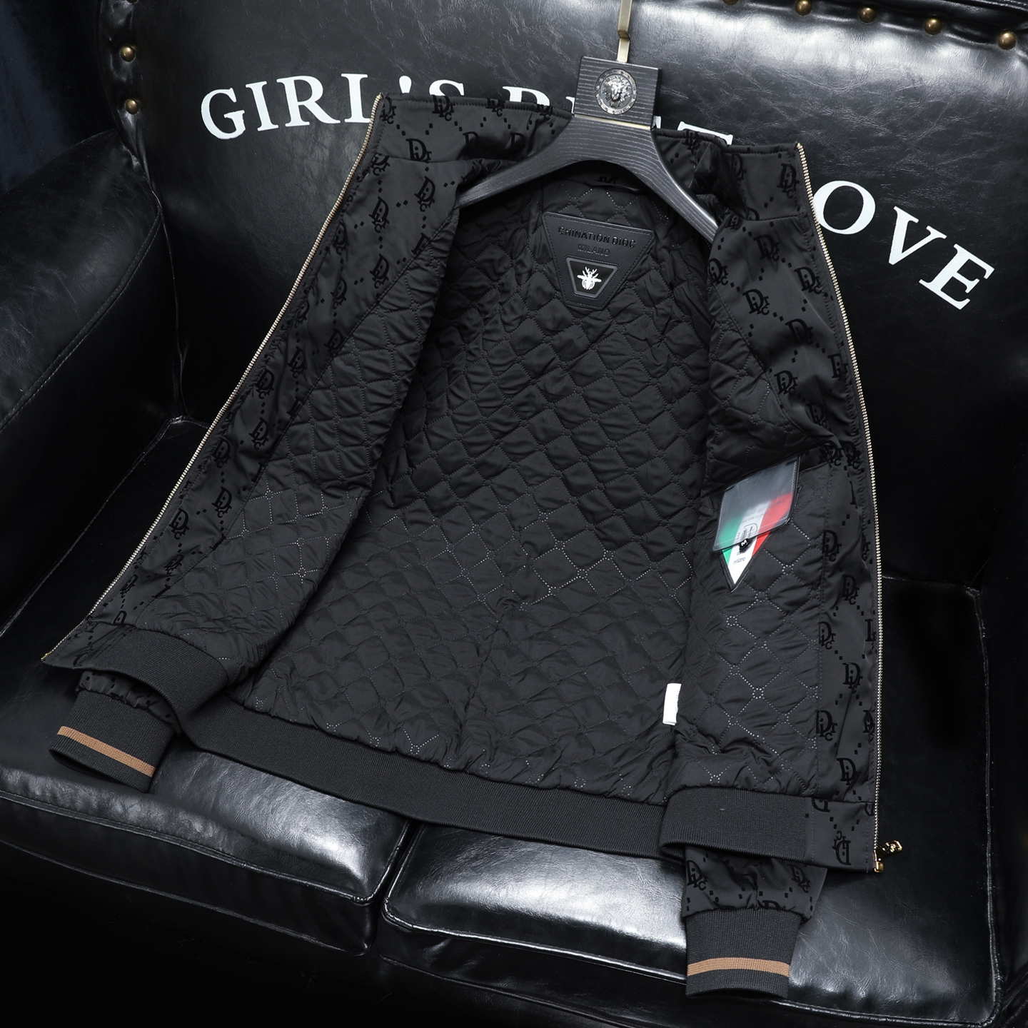 2025年新款植绒立领休闲棉衣3019-MY3305P195沙发，男装棉衣，钱塘6016-1(原3019)