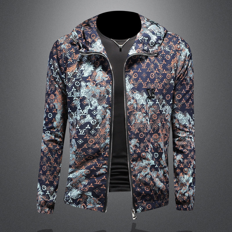 2026年新款男士韩版修身连帽夹克钱塘3019FSY9066P150镂空，男装防晒衣，钱塘6016-1(原3019)