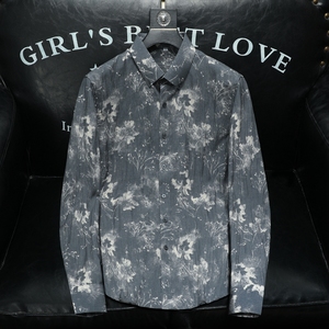 2026年新款长袖衬衫青春大码修身衬衣 钱塘3019 9776 P85 沙发，男装衬衫，钱塘6016-1(原3019)