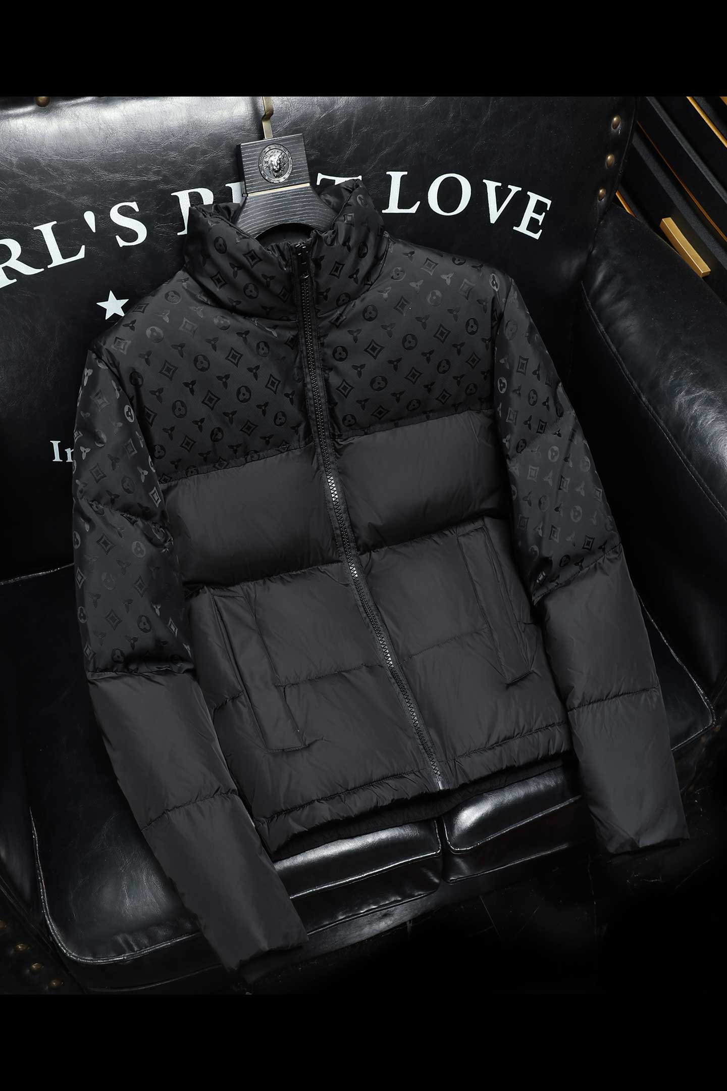 Y9821P3102025高端冬季90%白鸭绒提花立领羽绒服沙发355，男装羽绒服，钱塘6016-1(原3019)