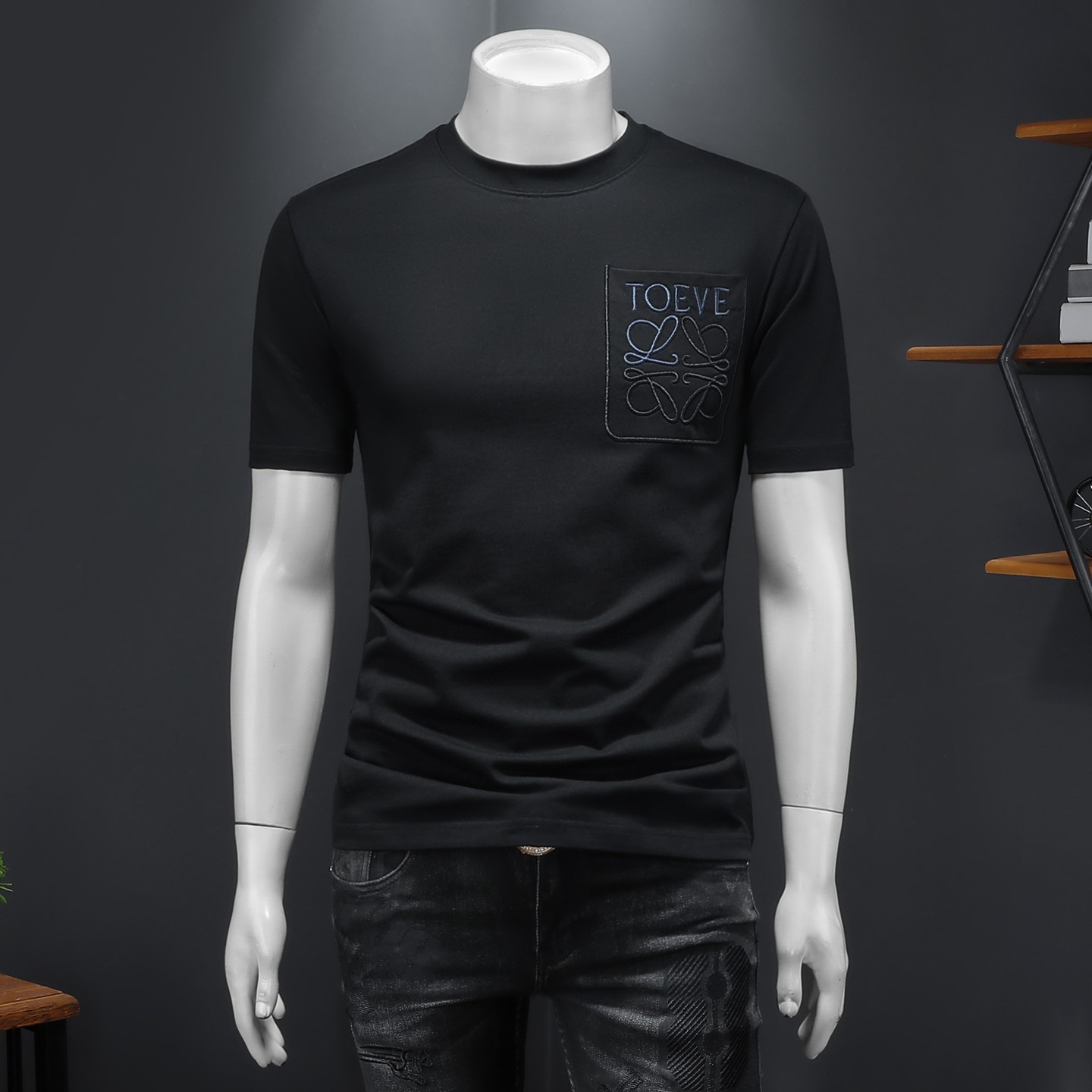 2026年新款微阔短袖T恤钱塘3019TX3077P75假模，男装T恤，钱塘6016-1(原3019)