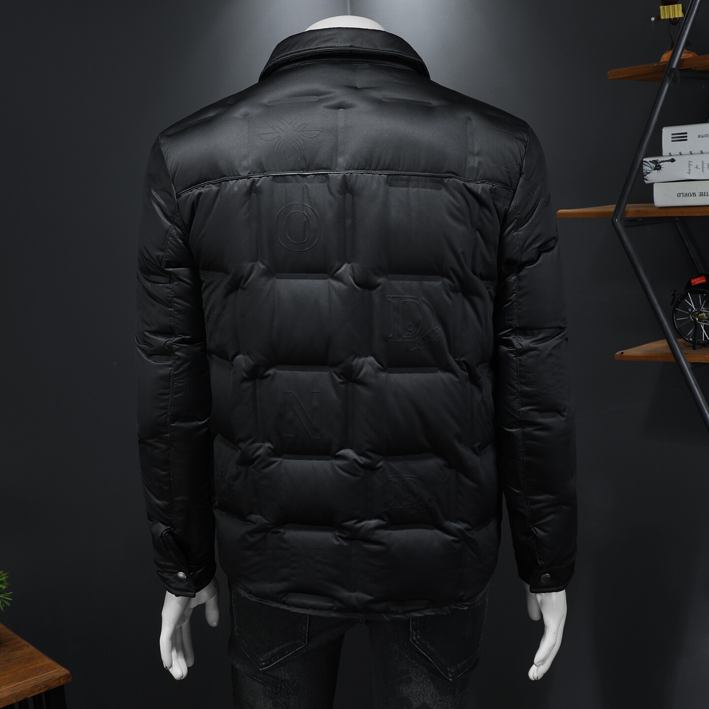Y9862P3352025高端冬季90%白鸭绒暗花翻领羽绒服假模365,男装羽绒服,钱塘6016-1(原3019)