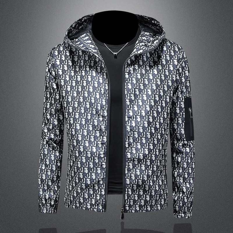 2026年新款连帽休闲夹克钱塘3019-JK9298P165镂空，男装夹克，钱塘6016-1(原3019)