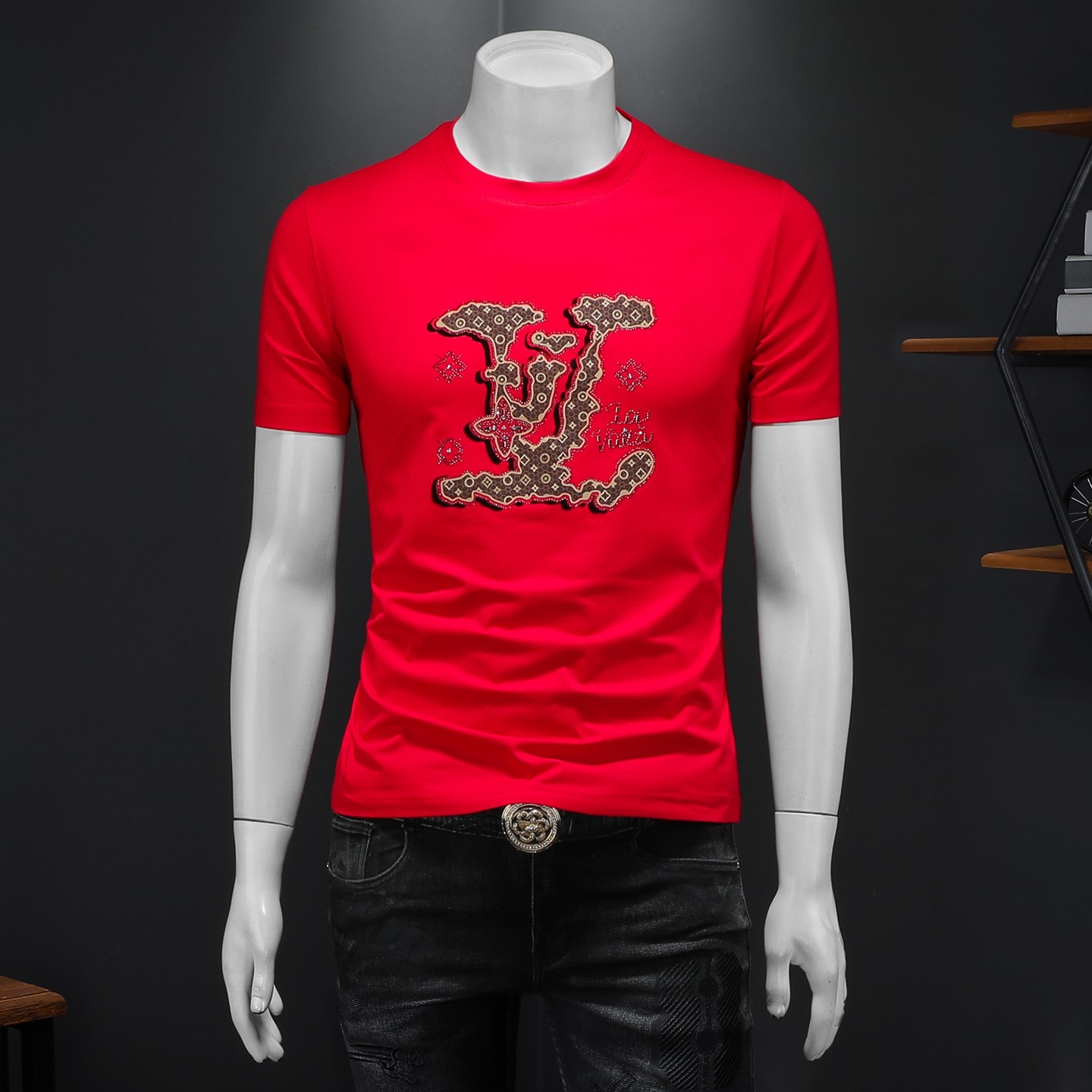 2026年新款短袖T恤钱塘3019TX3102P68假模，男装T恤，钱塘6016-1(原3019)