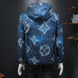 2026年新款连帽休闲夹克钱塘3019-JK9303P140假模商标已注册，男装夹克，钱塘6016-1(原3019)