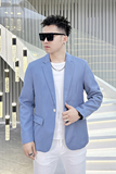 2026年新款高端纯色休闲小西装钱塘3019X6709P155真模，男装西服套装，钱塘6016-1(原3019)