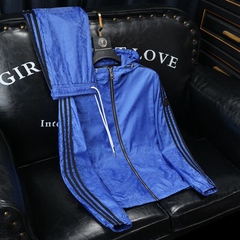 2026年新款防晒短裤套装钱塘30191239+9059套装P238沙发蓝色，男装休闲套装，钱塘6016-1(原3019)