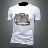 商标已注册2025年新款短袖T恤钱塘3019TX3010P75镂空，男装T恤，钱塘6016-1(原3019)