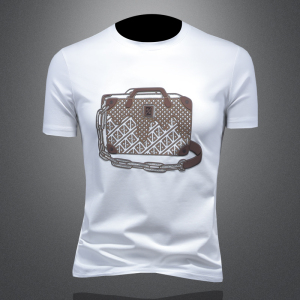 商标已注册2025年新款短袖T恤 钱塘3019 TX3010 P75 镂空，男装T恤，钱塘6016-1(原3019)