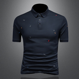 2025年新款短袖POLO衫钱塘3019-PL5122P75镂空，男装T恤，钱塘6016-1(原3019)