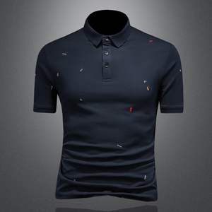 2025年新款短袖POLO衫 钱塘3019-PL5122 P75 镂空，男装T恤，钱塘6016-1(原3019)