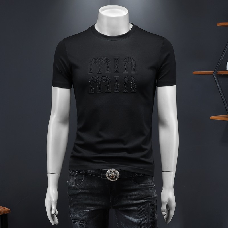 商标已注册2025年新款短袖T恤钱塘3019TX3011P70假模，男装T恤，钱塘6016-1(原3019)