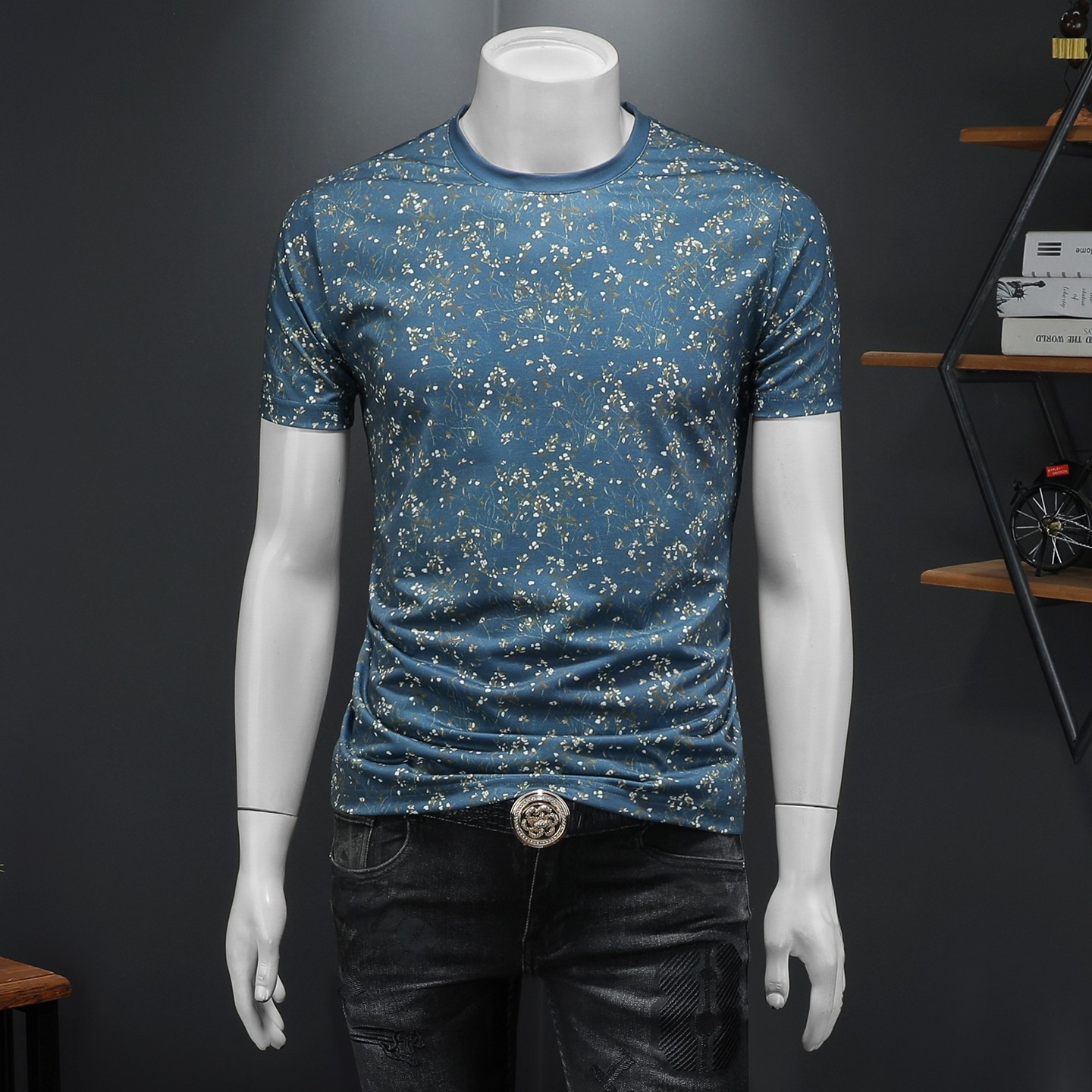 2026年新款短袖T恤钱塘3019TX3087P55假模，男装T恤，钱塘6016-1(原3019)