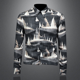 2026年新款长袖衬衫青春大码修身衬衣钱塘30199778P85镂空，男装衬衫，钱塘6016-1(原3019)