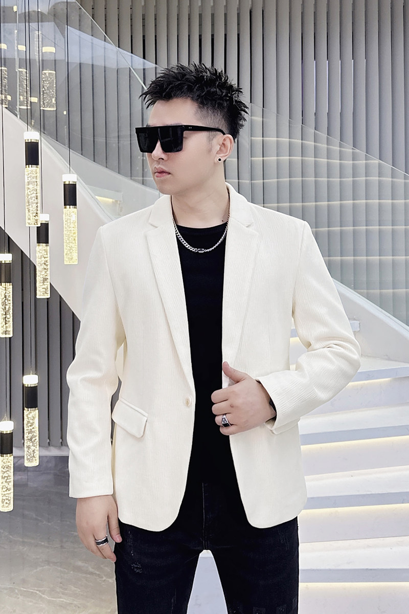 2026年新款高端纯色休闲小西装钱塘3019X6706P165真模,男装西服套装,钱塘6016-1(原3019)