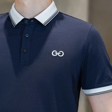 商标已注册2026年新款短袖POLO衫3019-PL3022P55真模黑色，男装T恤，钱塘6016-1(原3019)