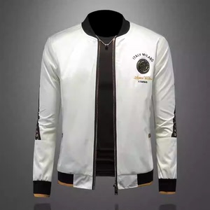 商标已注册2026年新款丝光棉立领刺绣夹克 JK9226 P175 镂空 黑色，男装夹克，钱塘6016-1(原3019)