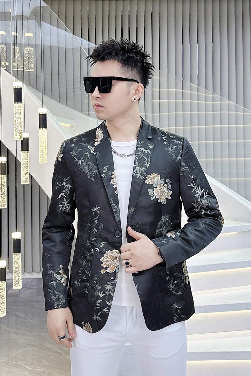 2026年新款高端提花休闲小西装钱塘3019X6700P160真模,男装西服套装,钱塘6016-1(原3019)
