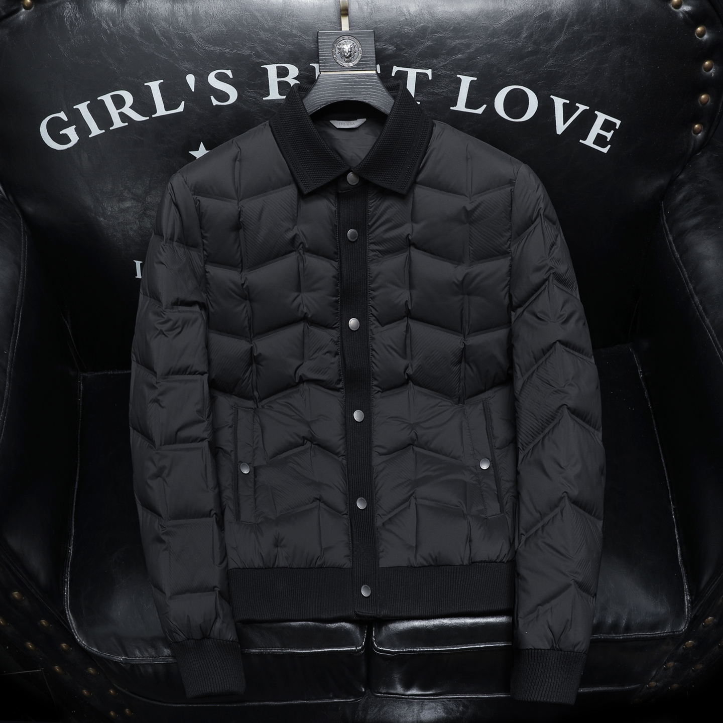 Y7870P3352025高端冬季90%白鸭绒翻领暗花羽绒服沙发375，男装羽绒服，钱塘6016-1(原3019)