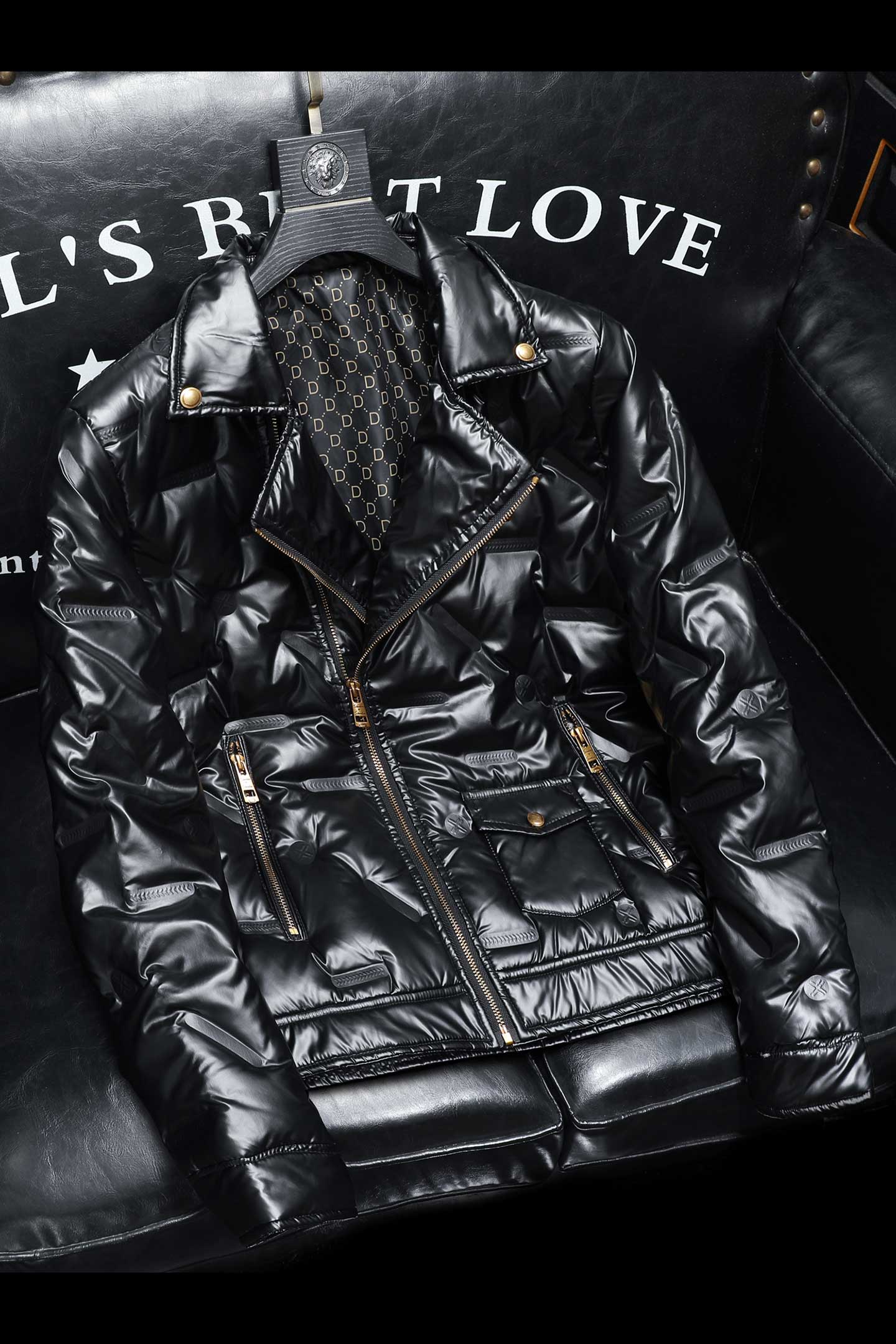 Y9876P3002022高端冬季90%白鸭绒亮面西装领羽绒服沙发,男装西服套装,钱塘6016-1(原3019)