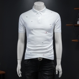 2025年新款短袖POLO衫钱塘3019-PL5122P75假模，男装T恤，钱塘6016-1(原3019)