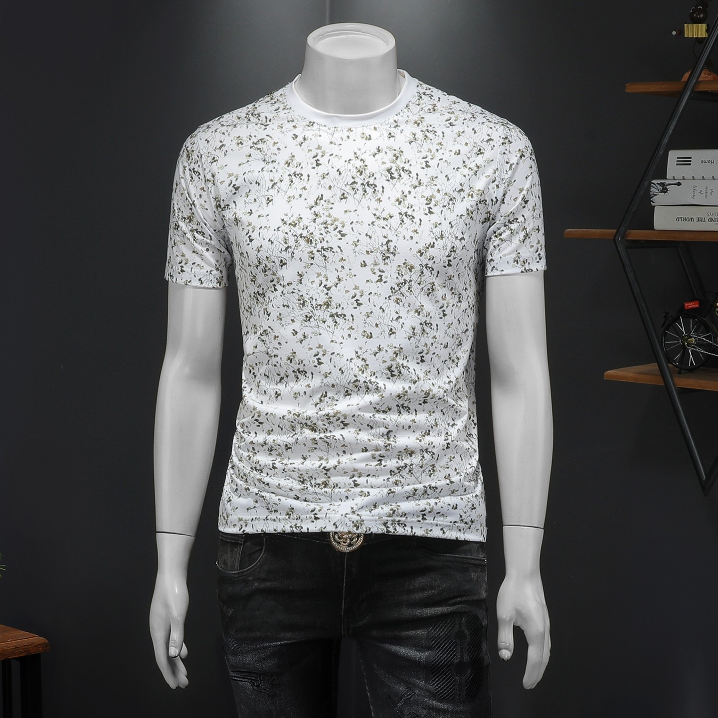 2026年新款短袖T恤钱塘3019TX3087P55假模，男装T恤，钱塘6016-1(原3019)