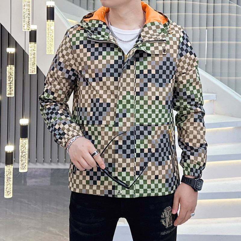 2026年新款印花连帽休闲夹克钱塘3019-JK9049P165真模,男装夹克,钱塘6016-1(原3019)