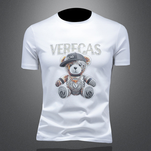 2025年新款短袖T恤 钱塘3019 TX3008 P75 镂空，男装T恤，钱塘6016-1(原3019)