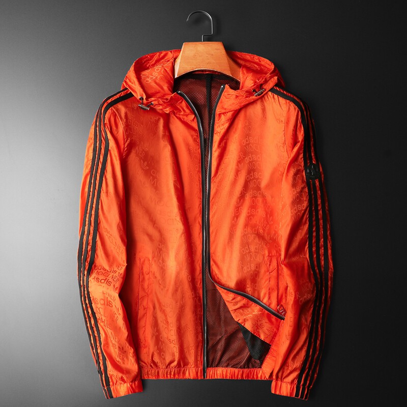 2026年新款男士韩版修身连帽夹克钱塘3019FSY9059P160平铺橘，男装防晒衣，钱塘6016-1(原3019)