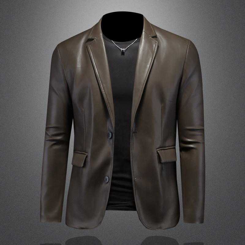 2026年新款男士修身PU西装大码西服钱塘3019X6728P160镂空，男装西服，钱塘6016-1(原3019)