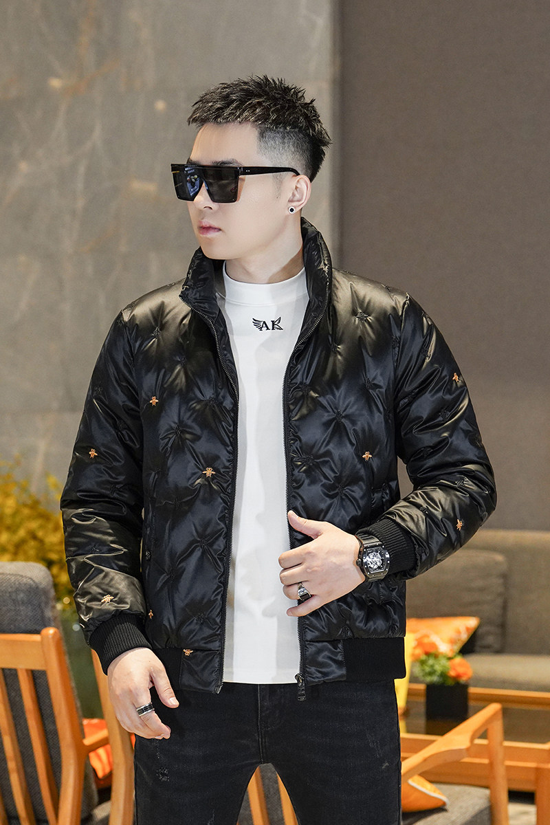 Y9816P3002025高端冬季90%白鸭绒绣花亮面羽绒服镂空345,男装羽绒服,钱塘6016-1(原3019)
