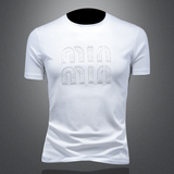 商标已注册2025年新款短袖T恤钱塘3019TX3011P70镂空，男装T恤，钱塘6016-1(原3019)