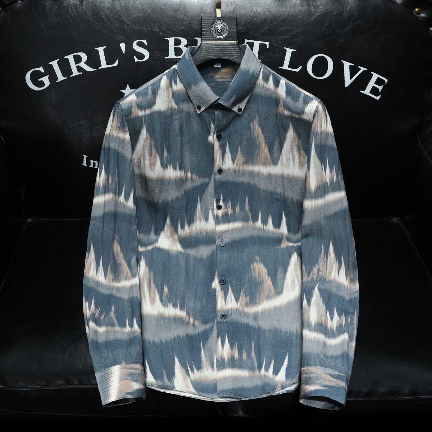 2026年新款长袖衬衫青春大码修身衬衣钱塘30199778P85沙发，男装衬衫，钱塘6016-1(原3019)