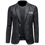 2026年新款高端休闲小西装钱塘3019X6693P170假模黑，男装西服套装，钱塘6016-1(原3019)