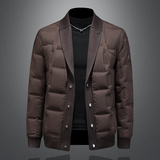 Y6801P3452025高端冬季90%白鸭绒针织领提花羽绒服镂空395，男装羽绒服，钱塘6016-1(原3019)