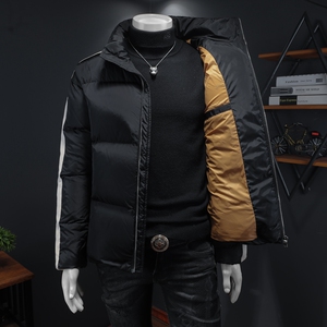 Y9565 P360 2026冬季90%白鸭绒立领加厚阔版羽绒服  假模 395图片