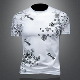 2025年新款短袖T恤钱塘3019TX3056P78镂空，男装T恤，钱塘6016-1(原3019)