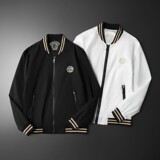 2023年钱塘3019JK8876P130新款男士韩版修身夹克平铺白色，男装夹克，钱塘6016-1(原3019)
