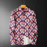 2026年新款长袖衬衫青春大码修身衬衣钱塘30192306P70平铺绿色，男装衬衫，钱塘6016-1(原3019)