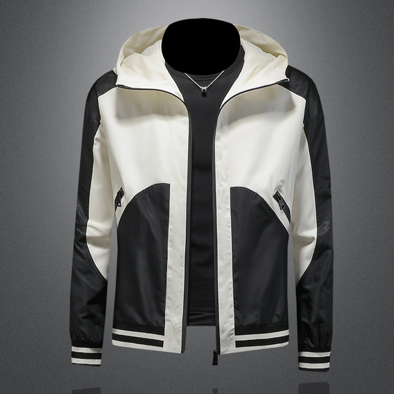 2026年新款连帽休闲夹克钱塘3019-JK9295P155镂空，男装夹克，钱塘6016-1(原3019)