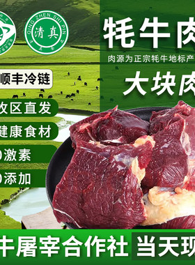 牦牛肉新鲜清真牛剔骨纯瘦肉4斤青海青藏特产天祝白耗牛生鲜碎肉
