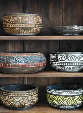 印尼手工复古家居装饰摆件